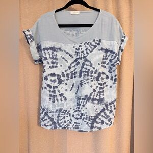 Bellambia Tie Dye Women’s Linen Blouse size Small Made in Italy